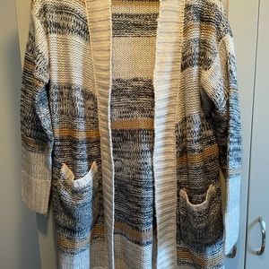 Multi color duster cardigan
